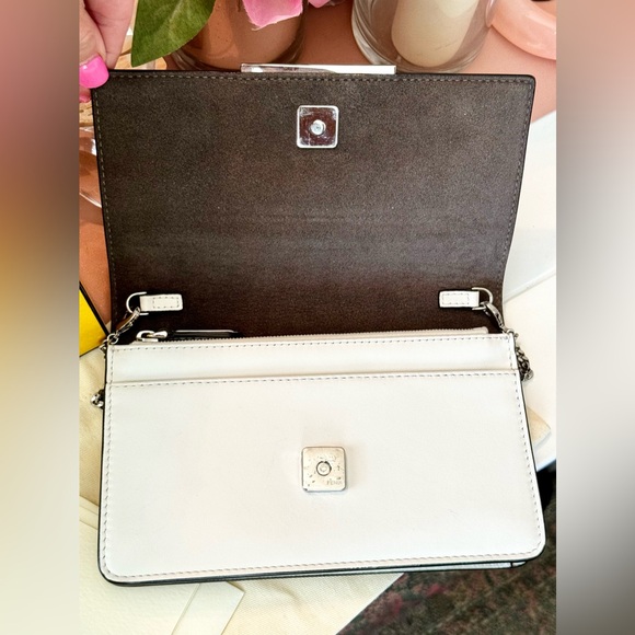 Fendi Calfskin Nappa Floral Wallet On A Chain - Picture 5 of 14